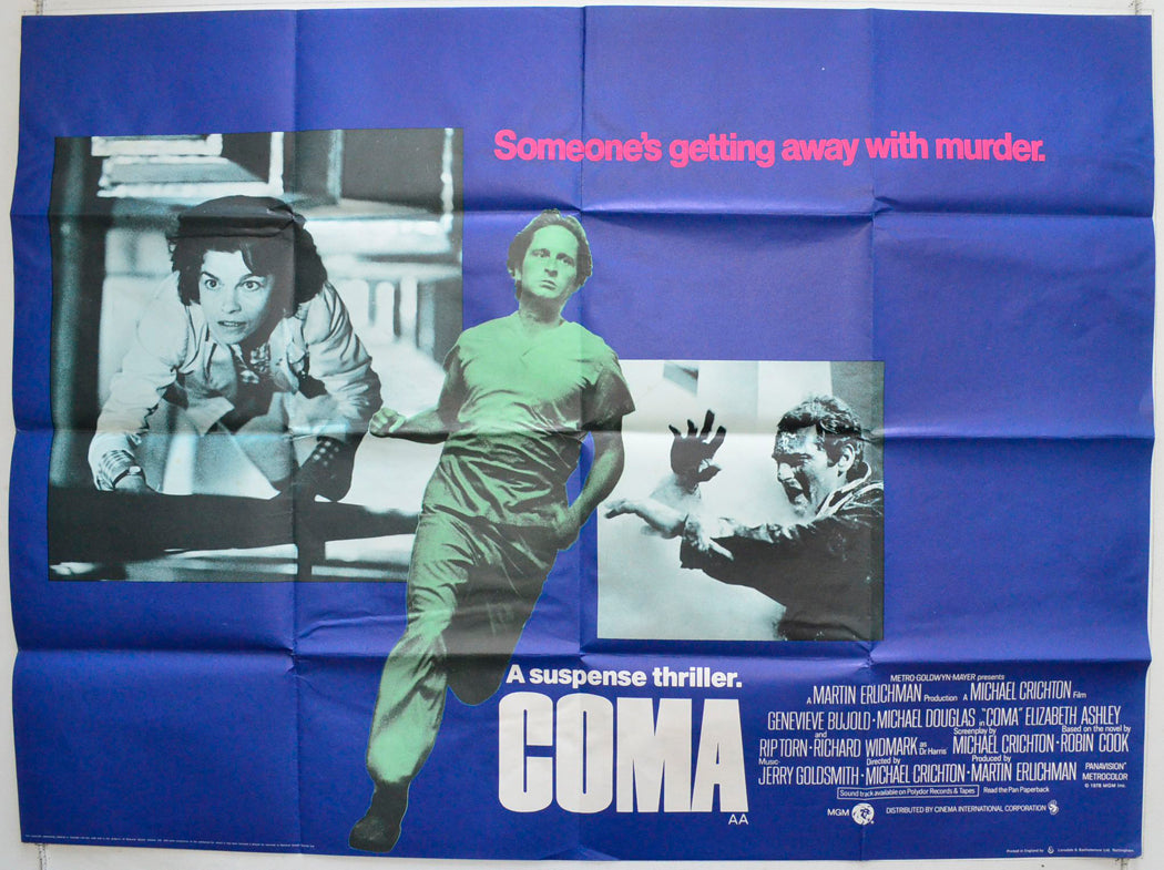 Coma Original British Quad Poster - Film Poster - Movie Poster 