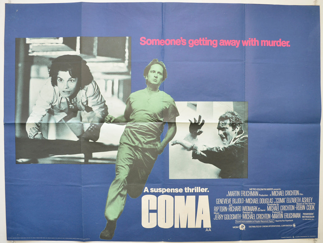 Coma  Original British Quad Poster - Film Poster - Movie Poster 