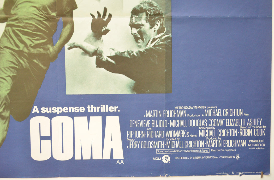 COMA (Bottom Right) Cinema Quad Movie Poster 