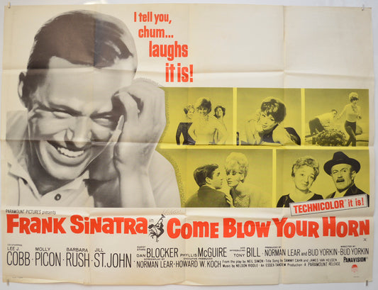 Come Blow Your Horn  Original Quad Poster - Film Poster - Movie Poster