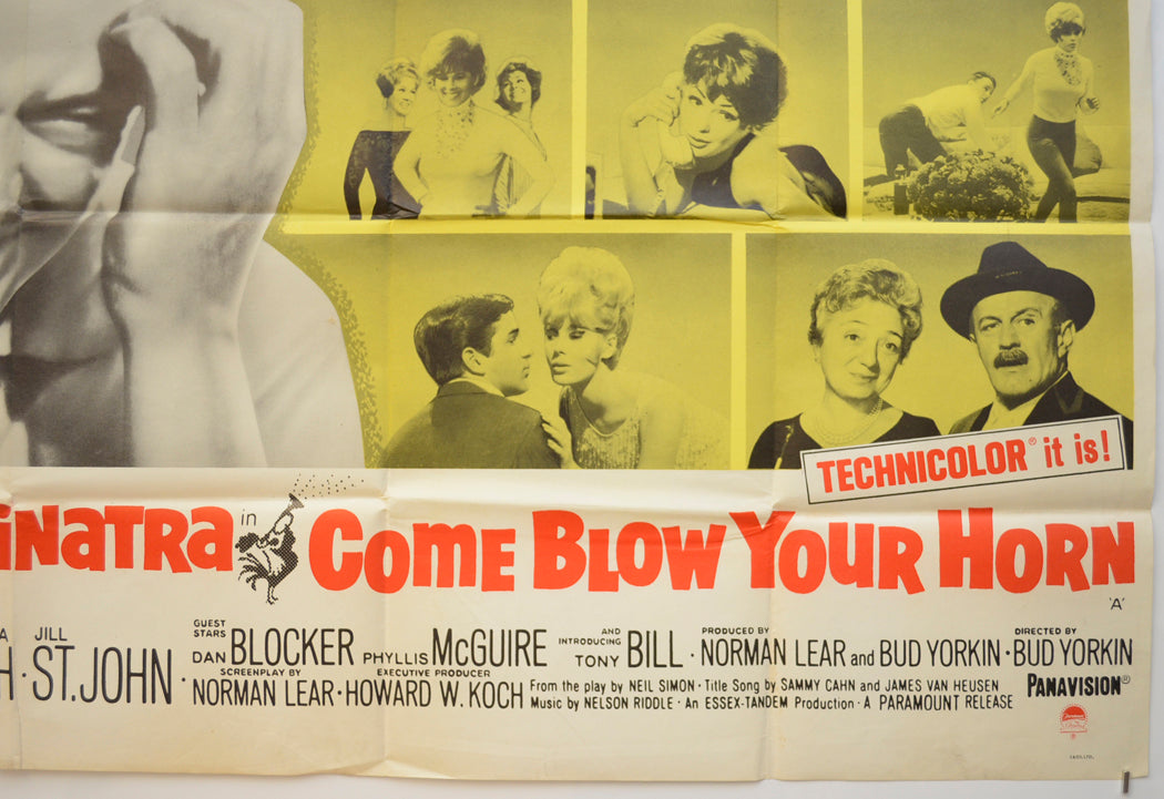 COME BLOW YOUR HORN (Bottom Right) Cinema Quad Movie Poster 