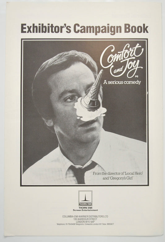 Comfort And Joy Original 6 Page Cinema Exhibitors Campaign Pressbook (UK)