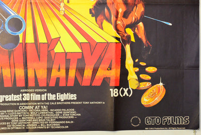 COMIN’ AT YA (Bottom Right) Cinema Quad Movie Poster 