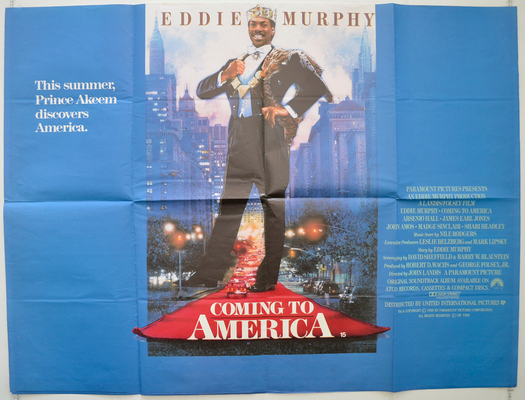 Coming To America  Original British Quad Poster - Film Poster - Movie Poster 