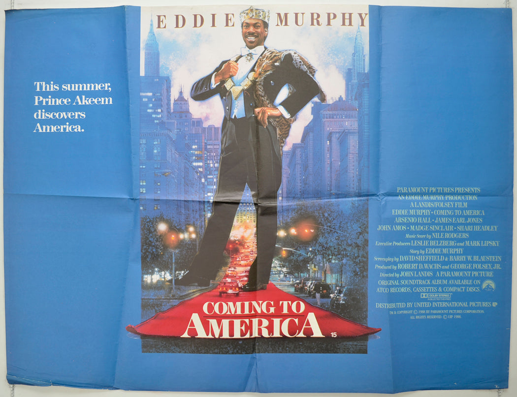 Coming To America Original Quad Poster - Film Poster - Movie Poster  