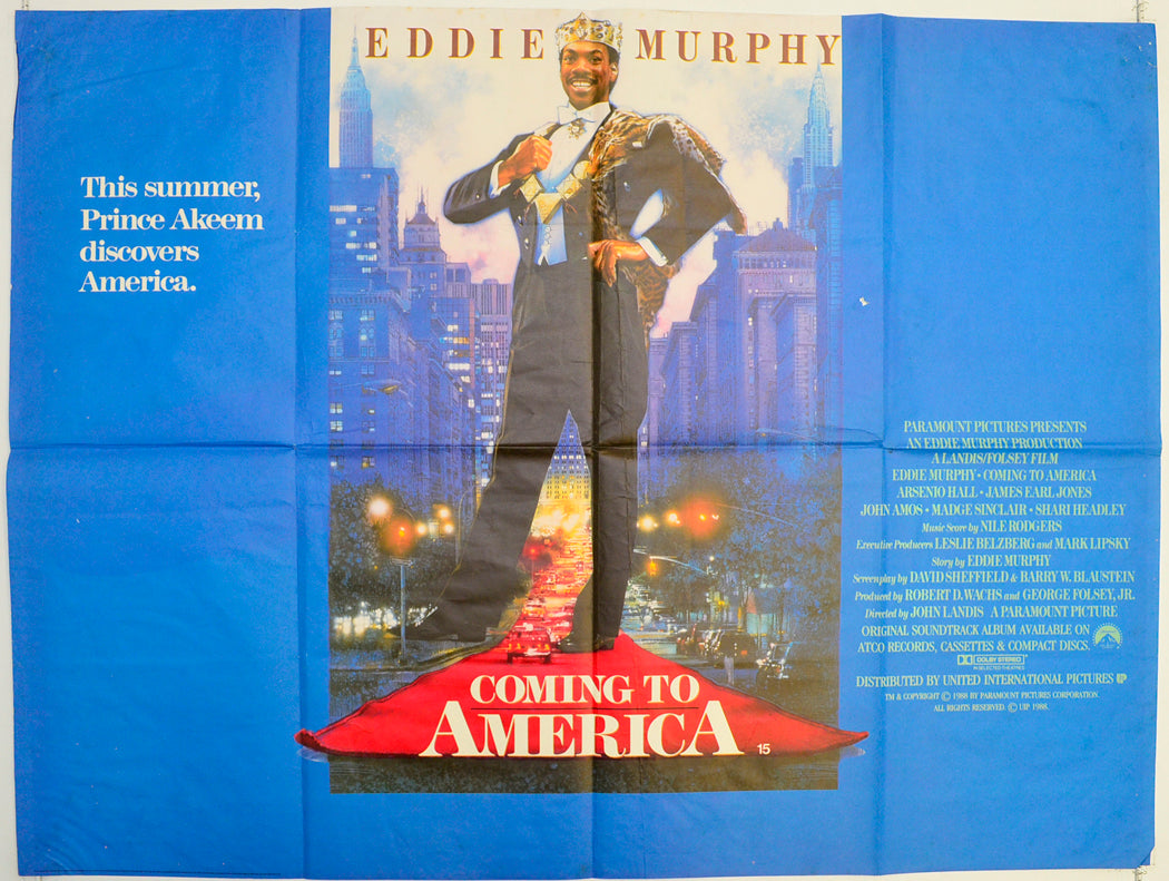 Coming To America Original Quad Poster - Film Poster - Movie Poster  