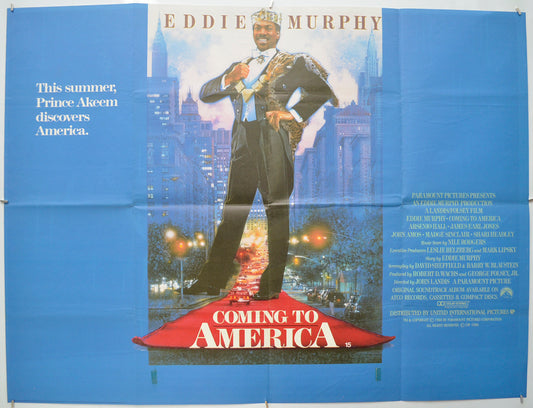 Coming To America Original Quad Poster - Film Poster - Movie Poster