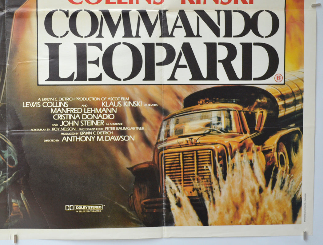 COMMANDO LEOPARD (Bottom Right) Cinema Quad Movie Poster 