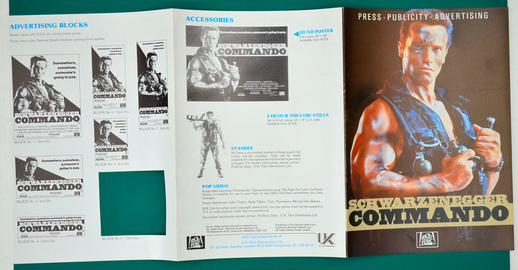 Commando - Press Book - Back