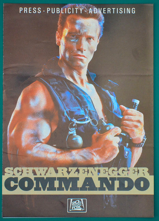 Commando    Original 6 Page Cinema Exhibitor's Campaign Press Book    