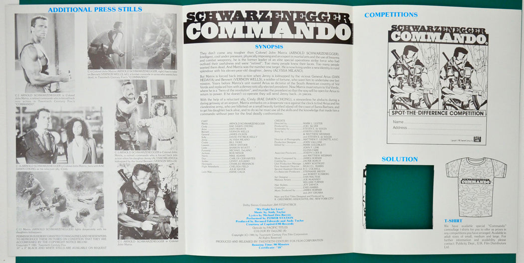 Commando - Press Book - Inside 1