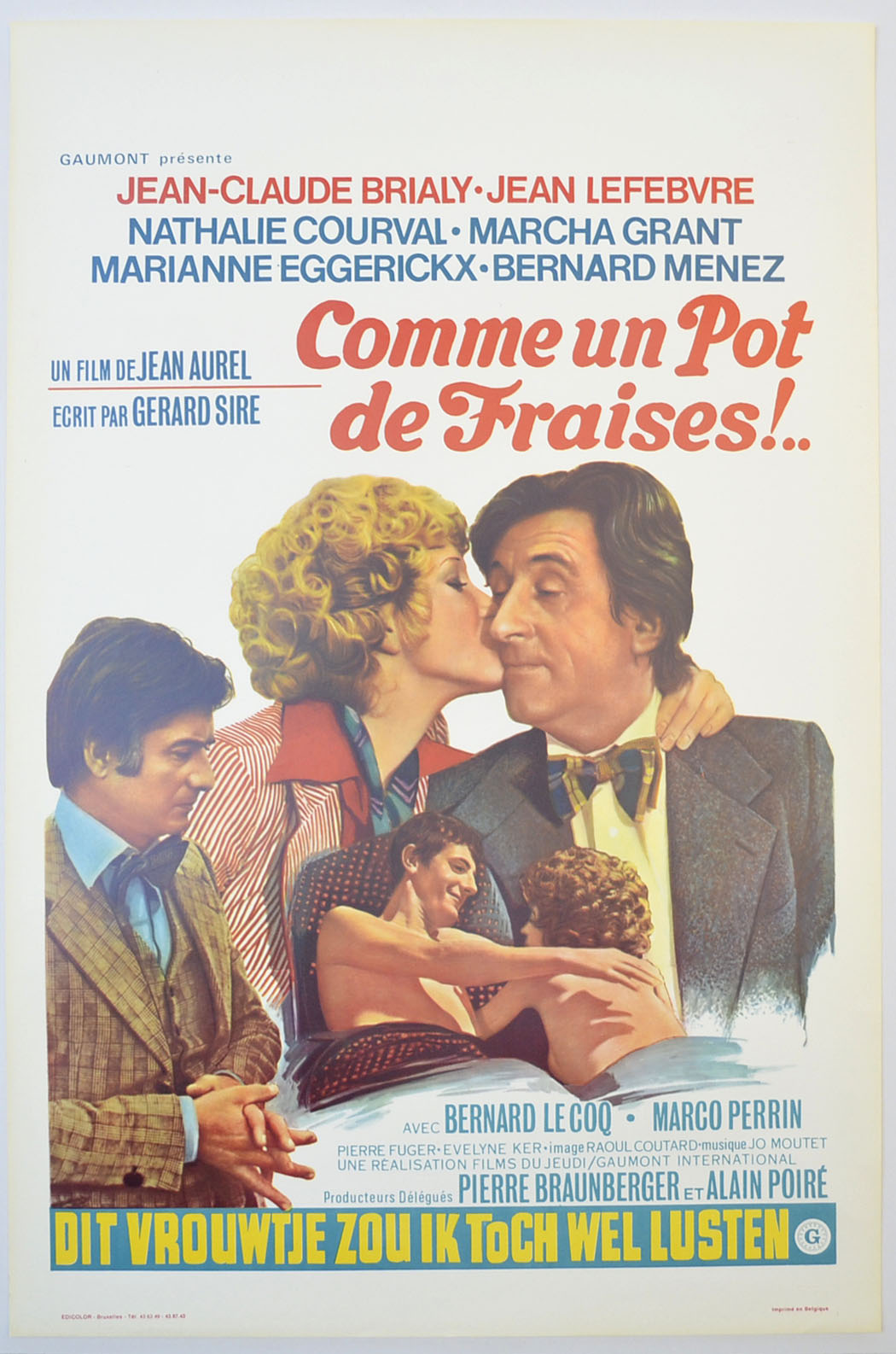 Comme Un Pot De Fraises!.. (a.k.a. Like a Pot of Strawberries) Original Belgian Poster - Film Poster - Movie Poster