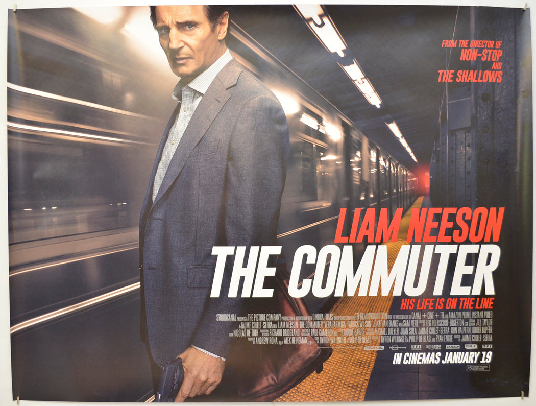 The Commuter Original Quad Poster - Film Poster - Movie Poster