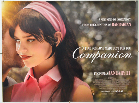 Companion - Original Quad Poster - Film Poster - Movie Poster