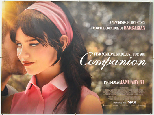 Companion - Original Quad Poster - Film Poster - Movie Poster
