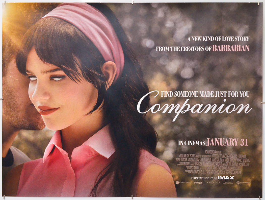 Companion - Original Quad Poster - Film Poster - Movie Poster
