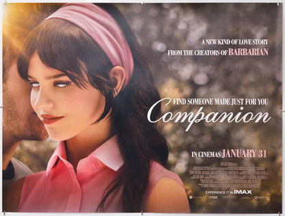 Companion - Original Quad Poster - Film Poster - Movie Poster