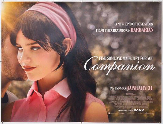 Companion - Original Quad Poster - Film Poster - Movie Poster