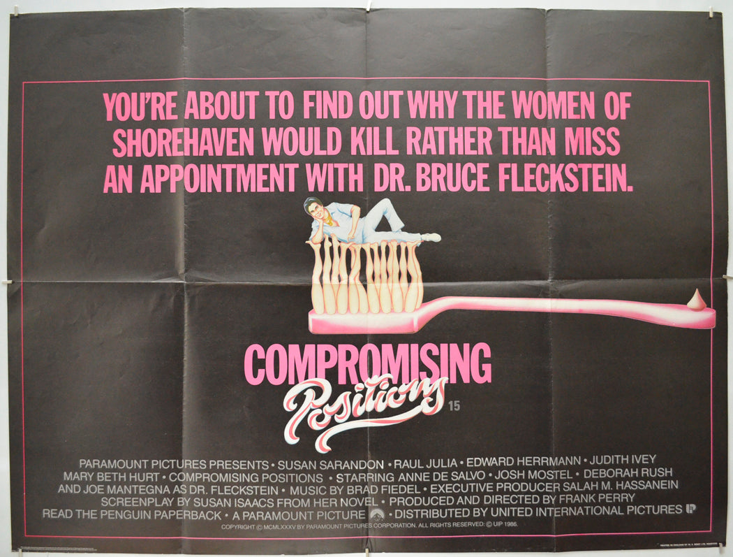 “Compromising Positions” Original Quad Poster - Film Poster - Movie Po ...