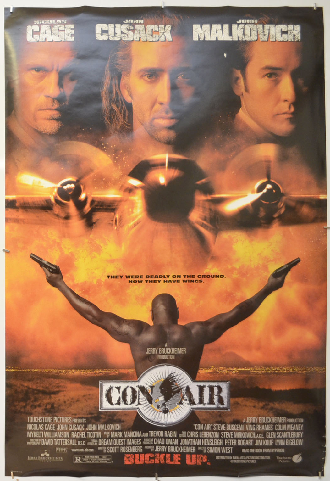 Con Air Original One Sheet Poster - Film Poster - Movie Poster