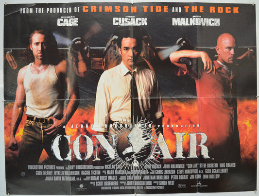 Con Air  <h2>Original Quad Poster - Film Poster - Movie Poster