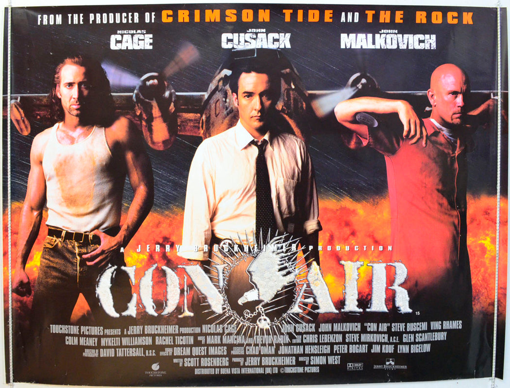 Con Air Original British Quad Poster - Film Poster - Movie Poster 