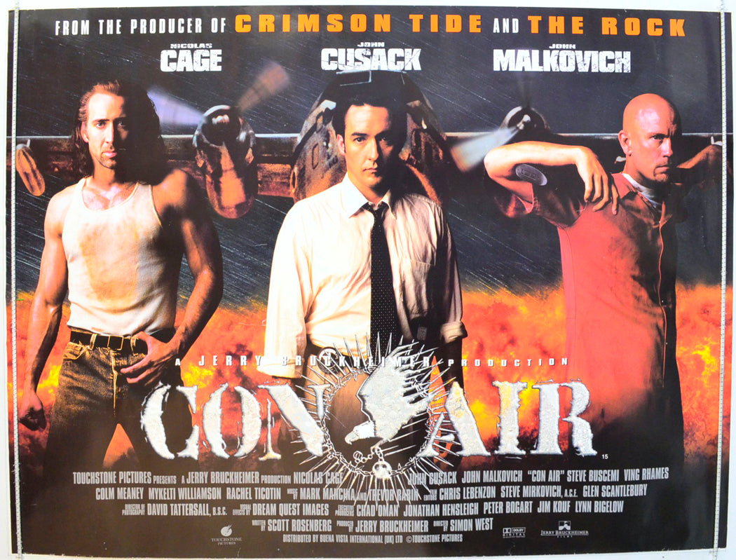 Con Air Original British Quad Poster - Film Poster - Movie Poster 