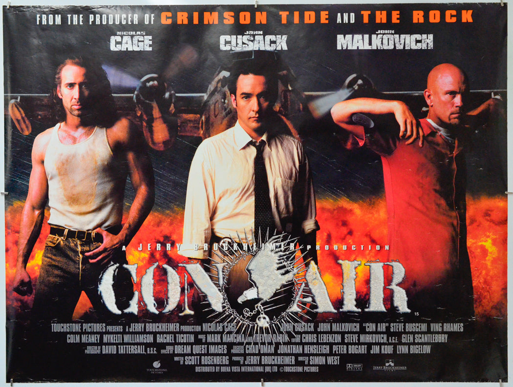 Con Air - Original Quad Poster - Film Poster - Movie Poster