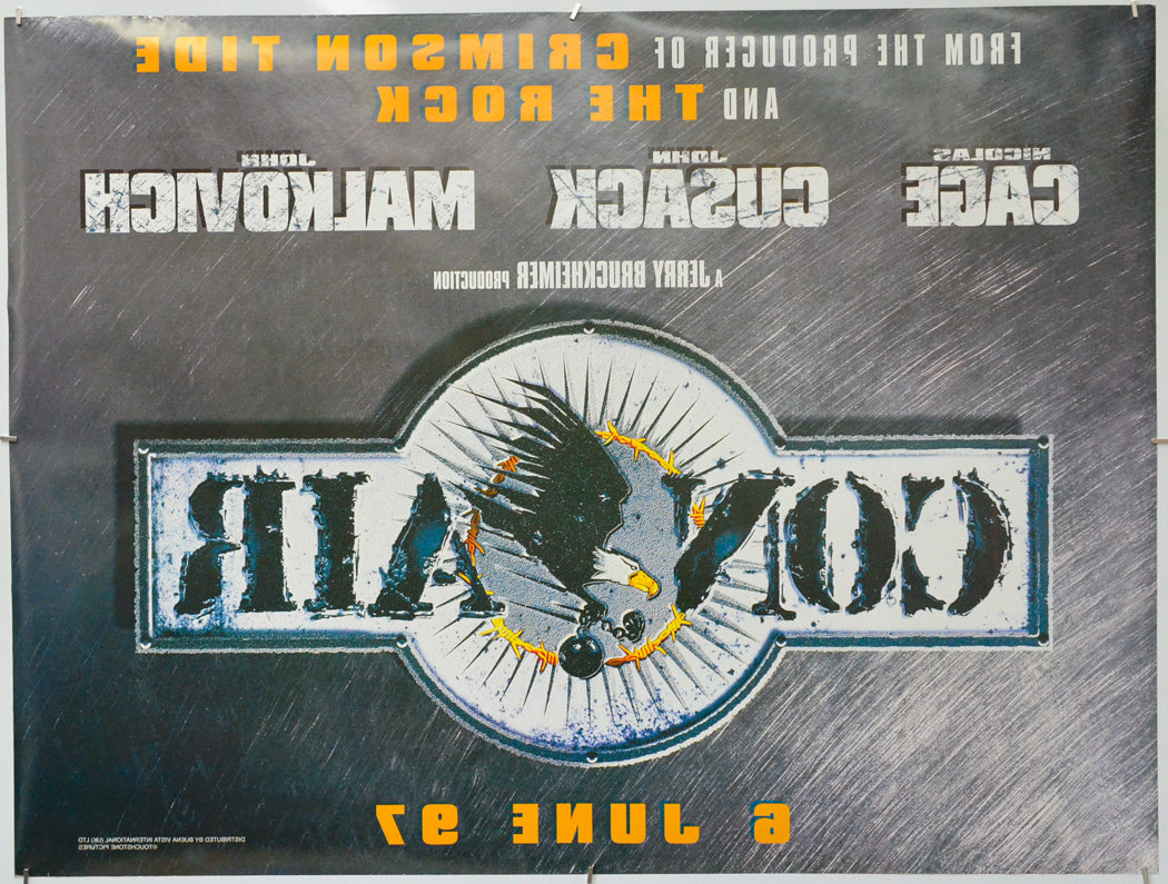 Con Air (Back) Cinema Quad Movie Poster 