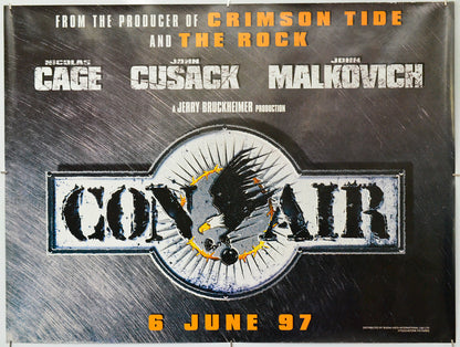 Con Air - Original Quad Poster - Film Poster - Movie Poster