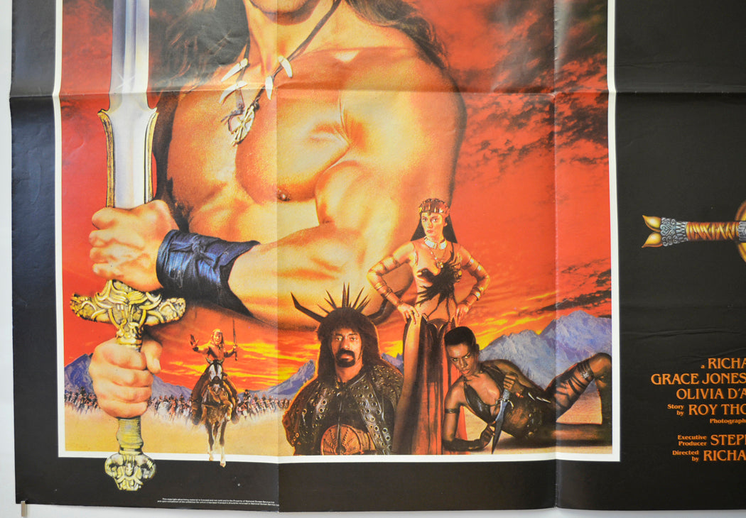 CONAN THE DESTROYER (Bottom Left) Cinema Quad Movie Poster 