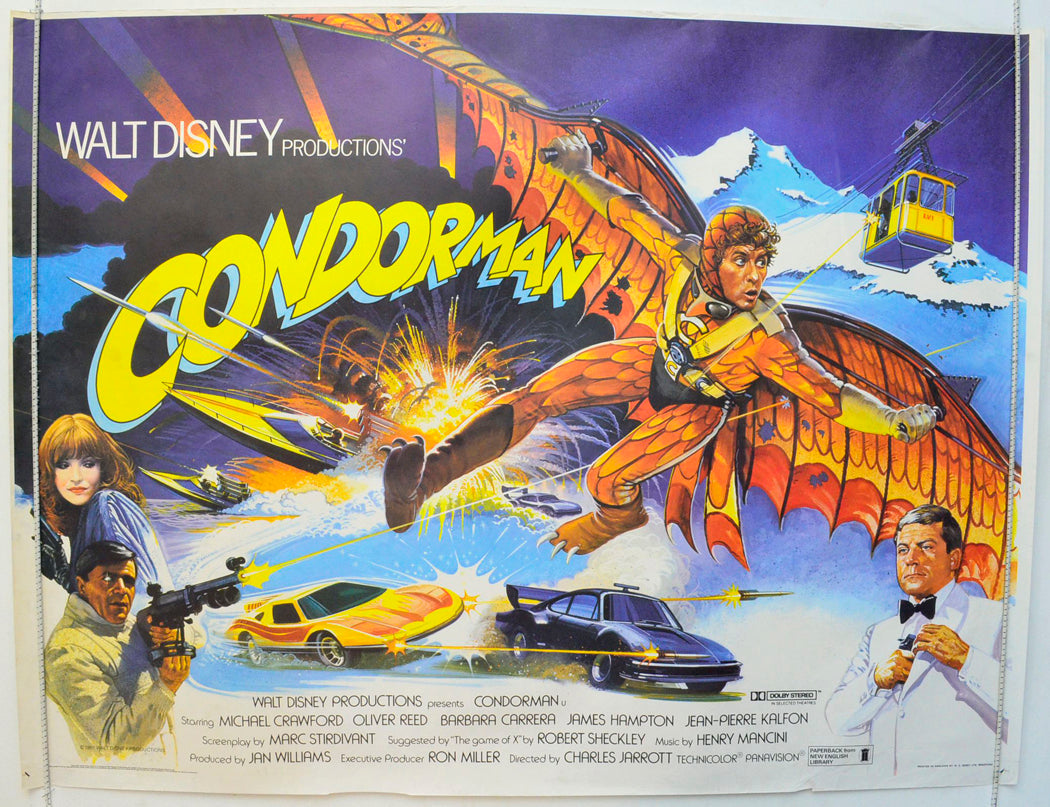 Condorman Original British Quad Poster - Film Poster - Movie Poster 