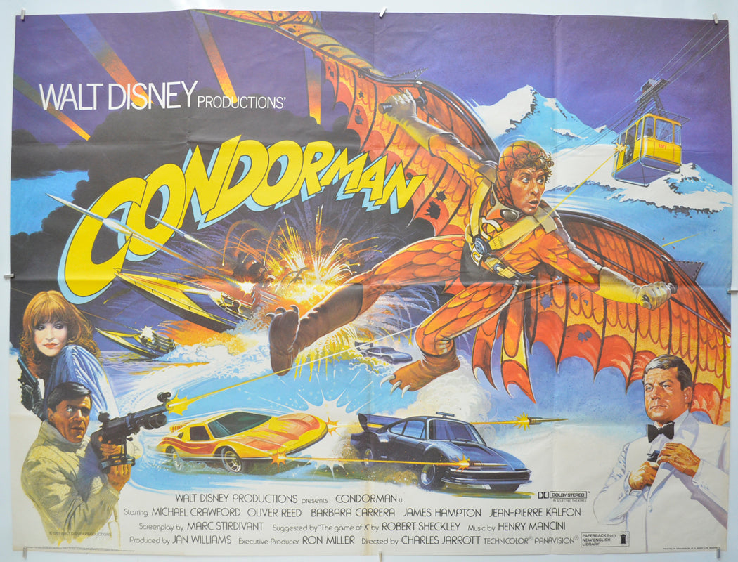 Condorman Original Quad Poster - Film Poster - Movie Poster