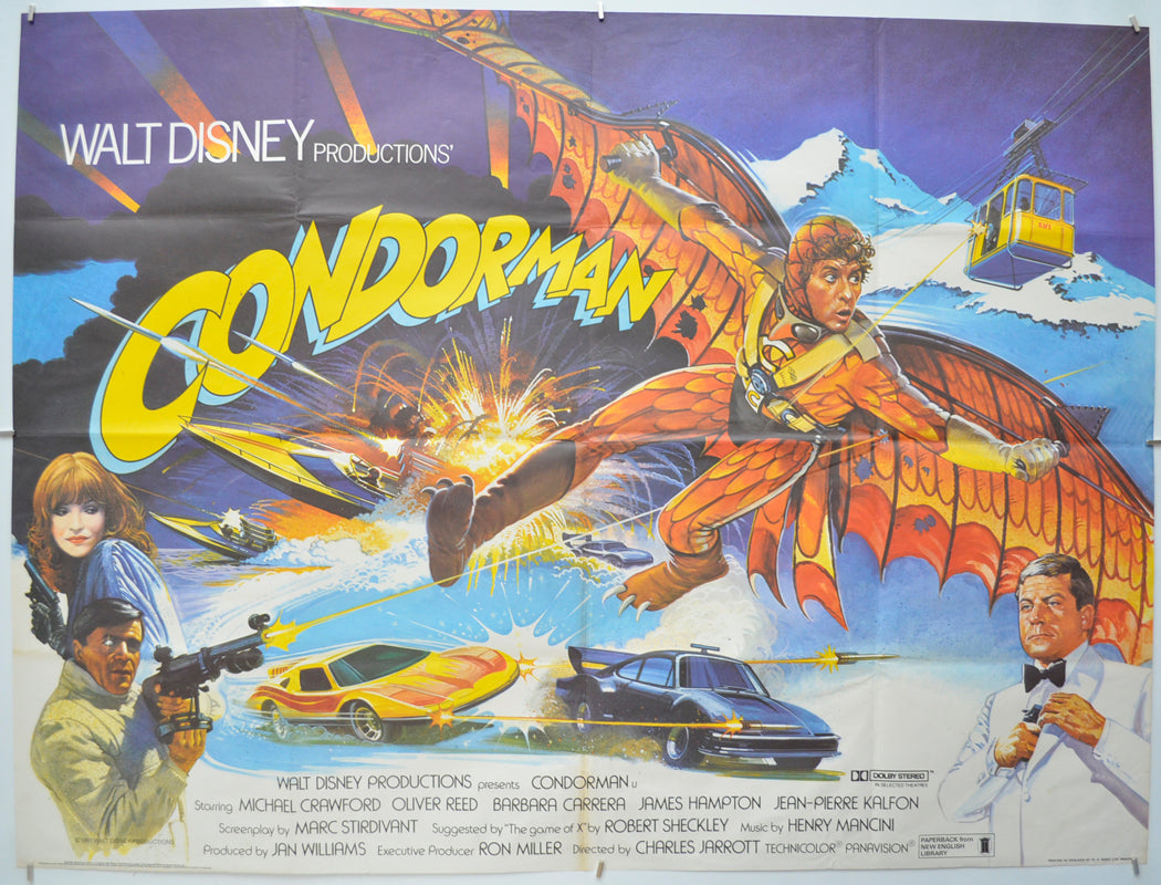 Condorman Original Quad Poster - Film Poster - Movie Poster