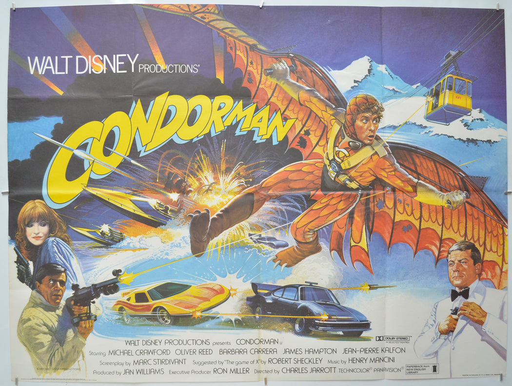 Condorman Original Quad Poster - Film Poster - Movie Poster