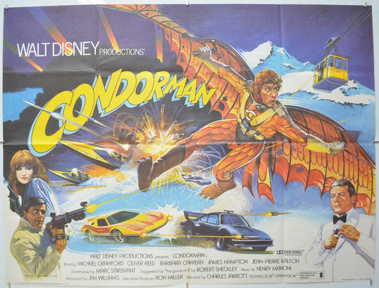 Condorman Original Quad Poster - Film Poster - Movie Poster