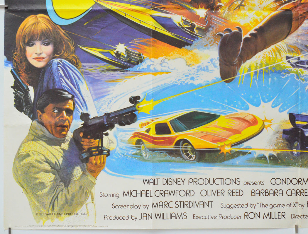 Condorman (Bottom Left) Cinema Quad Movie Poster 