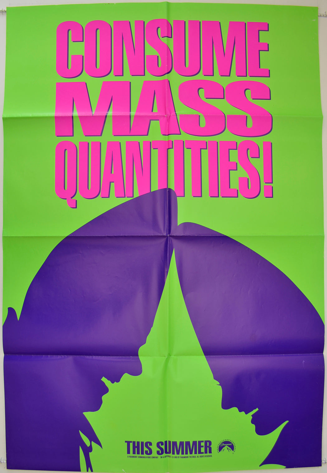 Coneheads  (Teaser / Advance GREEN Version)  Original One Sheet Poster - Film Poster - Movie Poster 