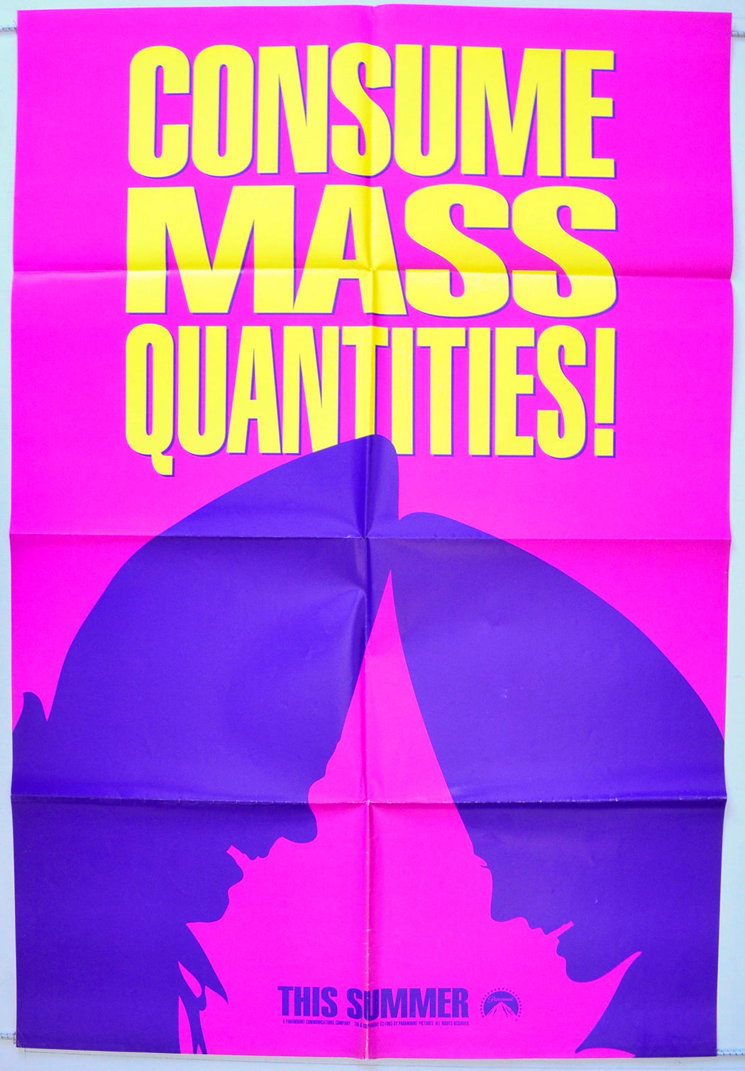 Coneheads  (Teaser / Advance PINK Version)   Original One Sheet Poster - Movie Poster