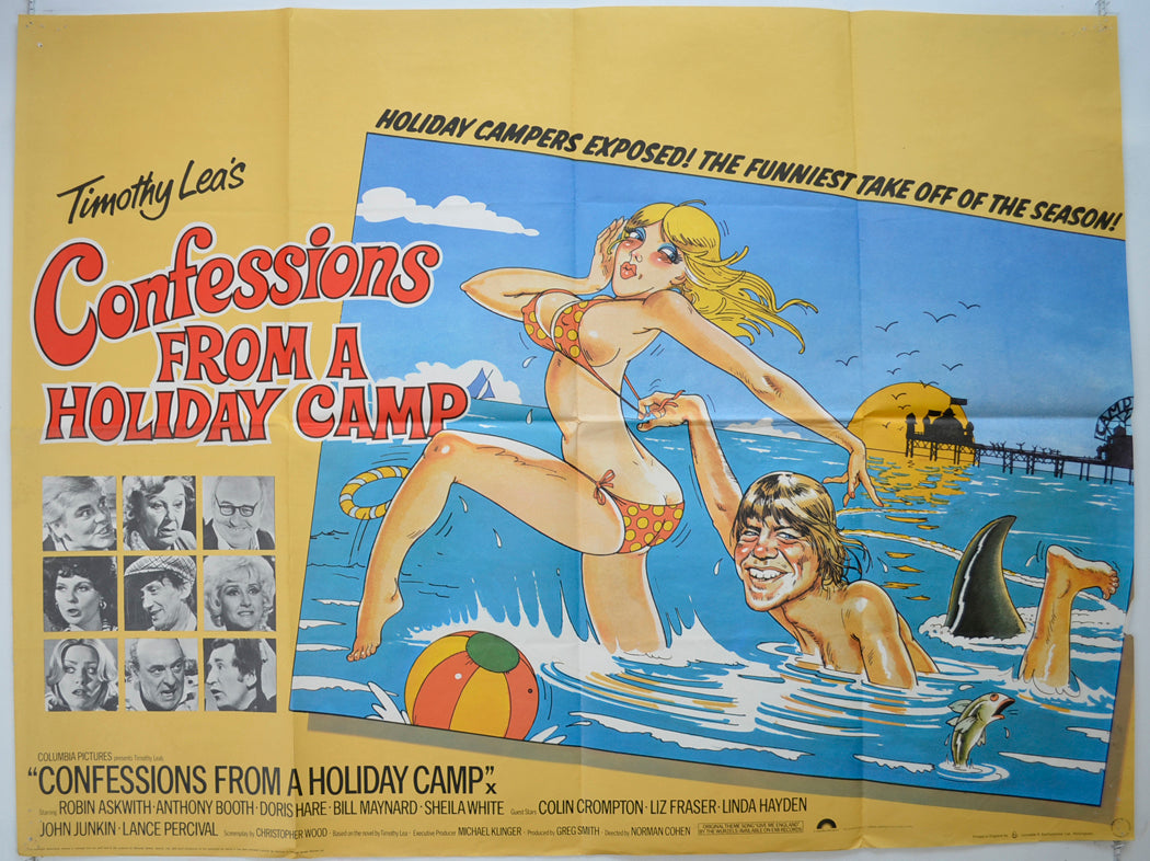 Confessions From A Holiday Camp   Original Quad Poster - Film Poster - Movie Poster 