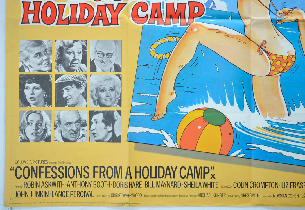 CONFESSIONS FROM A HOLIDAY CAMP (Bottom Left) Cinema Quad Movie Poster 