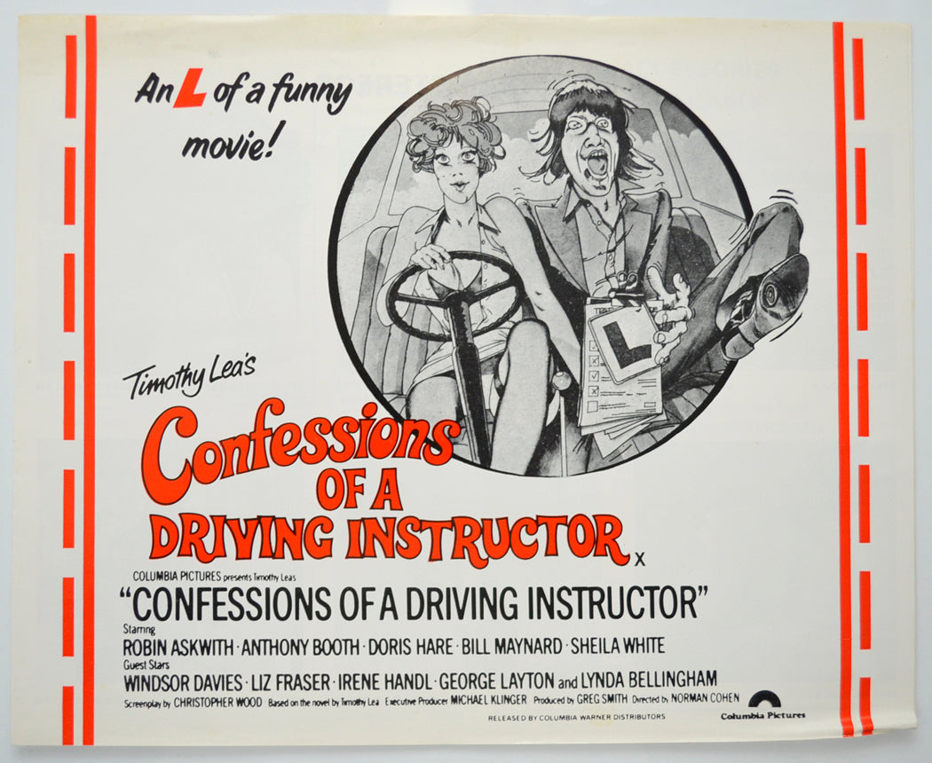 Confessions Of A Driving Instructor Original 4 Page Cinema Exhibitors Campaign Pressbook (UK)