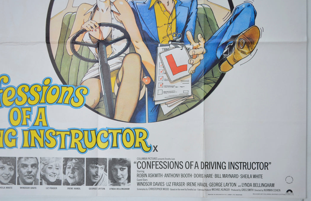 CONFESSIONS OF A DRIVING INSTRUCTOR (Bottom Right) Cinema Quad Movie Poster 