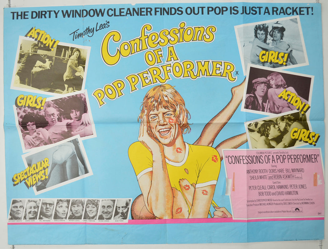 Confessions Of A Pop Performer   Original Quad Poster - Film Poster - Movie Poster 