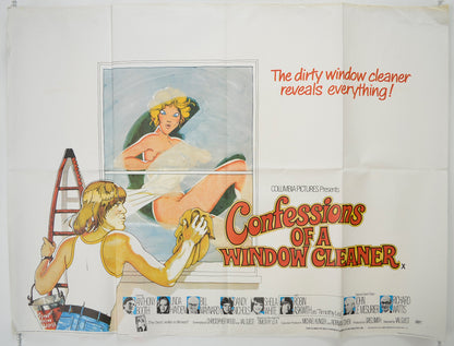 Confessions Of A Window Cleaner  Original Quad Poster - Film Poster - Movie Poster