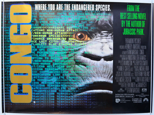 Congo  Original British Quad Poster - Film Poster - Movie Poster 