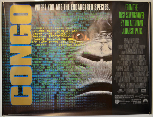 Congo  Original Quad Poster - Film Poster - Movie Poster