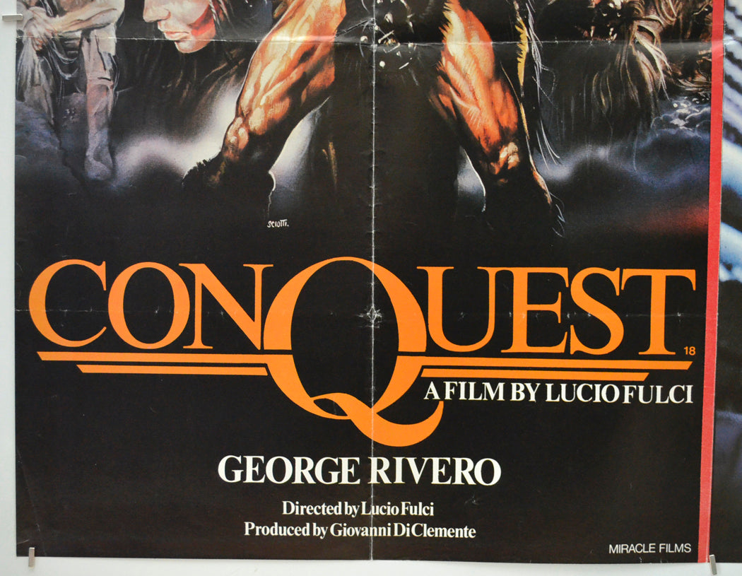 CONQUEST / FORBIDDEN WORLD (Bottom Left) Cinema Quad Movie Poster 