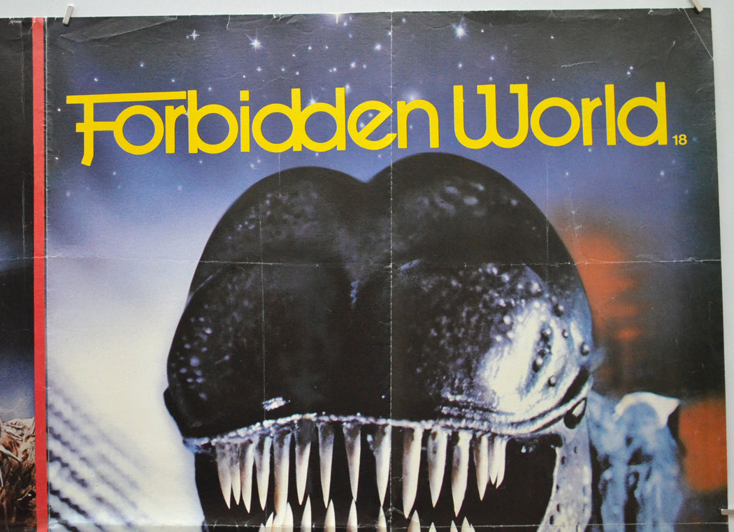 CONQUEST / FORBIDDEN WORLD (Top Right) Cinema Quad Movie Poster 