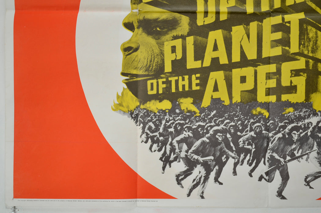 CONQUEST OF THE PLANET OF THE APES (Bottom Left) Cinema Quad Movie Poster 